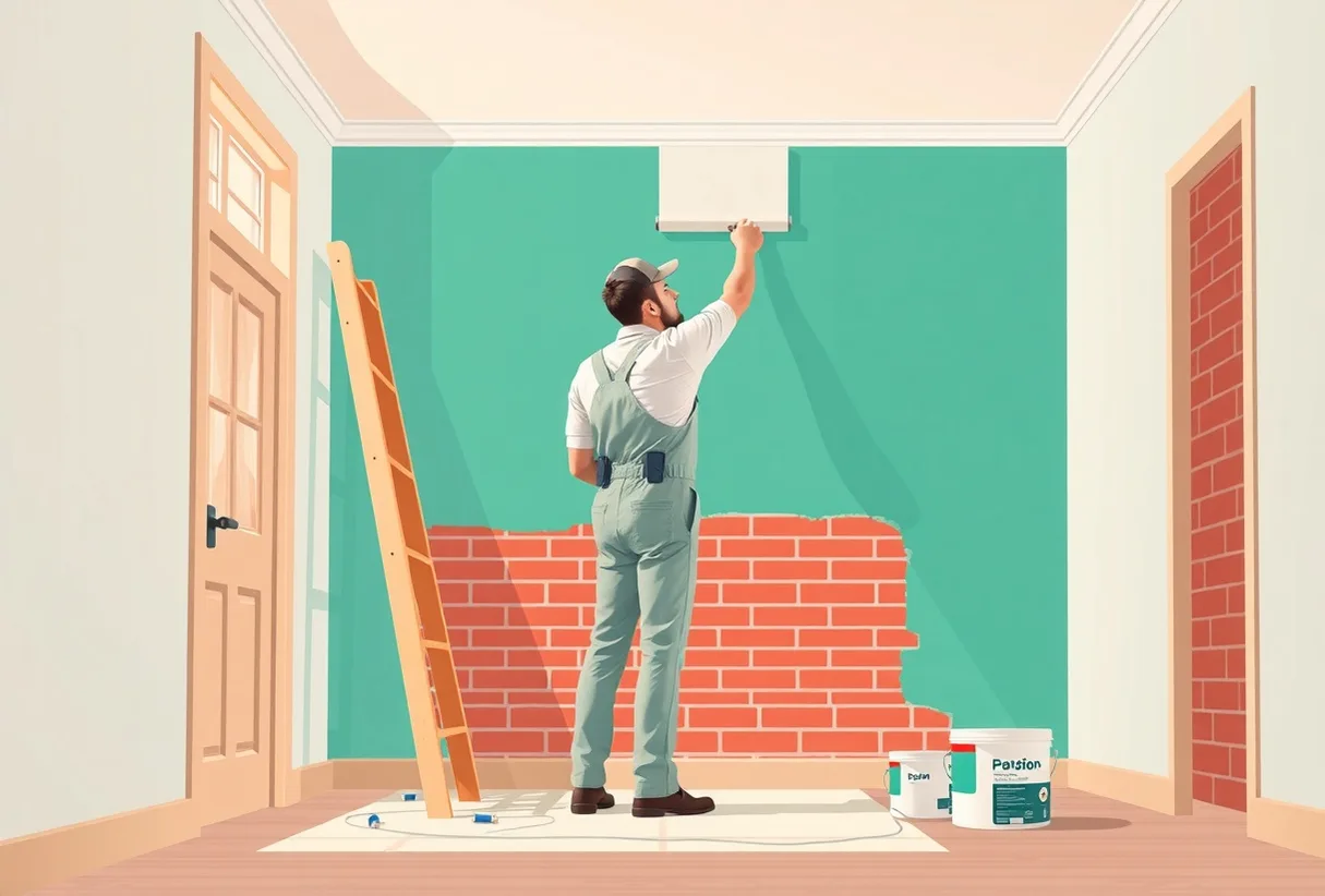 Peintre Cogolin 83310 en intervention sur un chantier